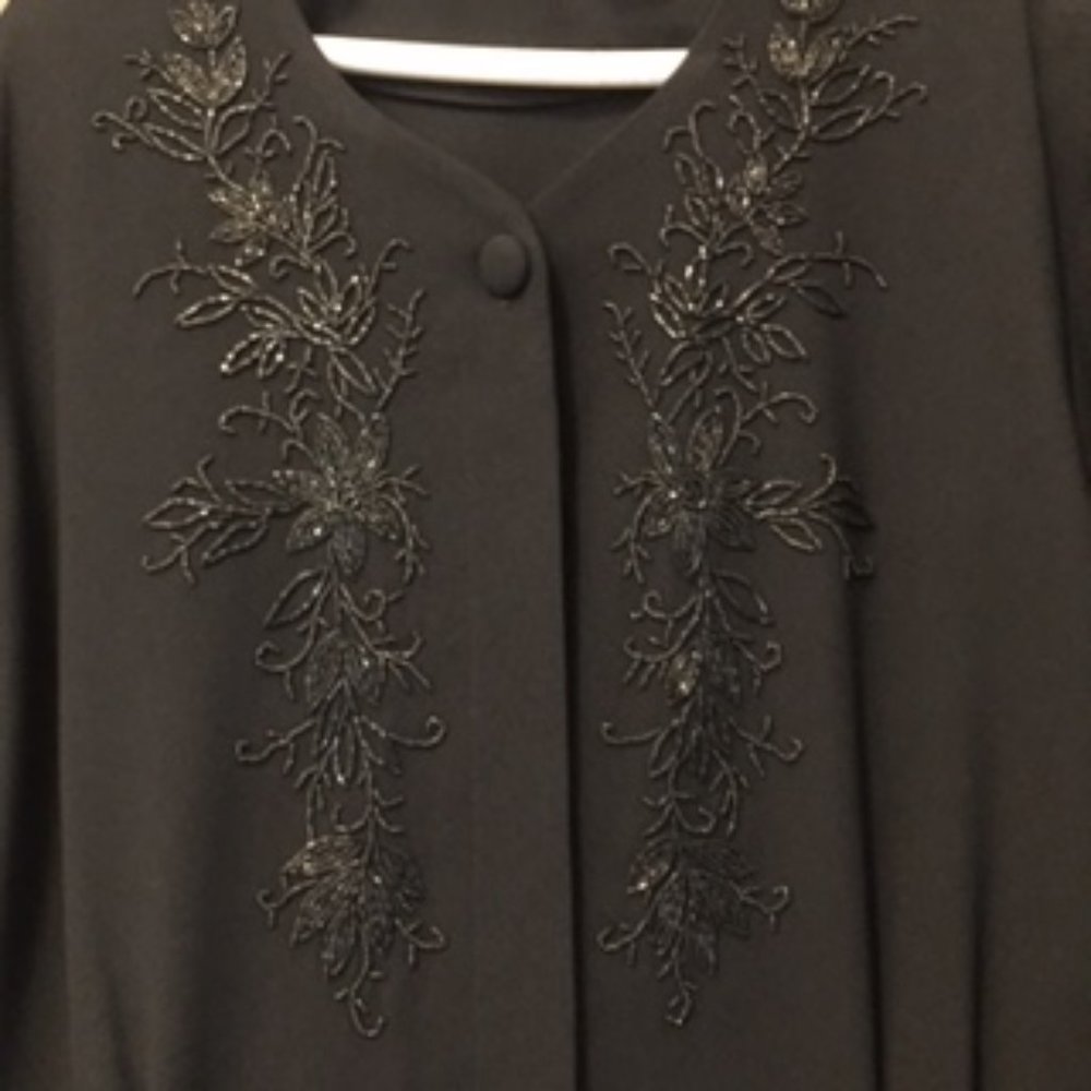 Liz Claiborne Collection Vintage Black Jumpsuit Size 16